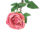 Artificial 72cm Single Stem Fully Open Dusky Pink Rose - Closer2Nature