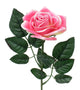 Floral Elegance Artificial 48cm Single Stem Gift Wrapped Pink Rose - Closer2Nature