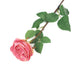 Artificial 72cm Single Stem Fully Open Dusky Pink Rose - Closer2Nature