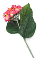 Artificial 75cm Single Stem Pink Mophead Hydrangea - Closer2Nature