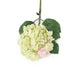 Artificial 87cm Single Stem Green and Pink Mophead Hydrangea - Closer2Nature