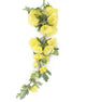 Artificial 118cm Single Stem Yellow Hollyhock - Closer2Nature