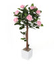 Artificial 3ft 1″ Pink Rose Tree - Closer2Nature