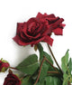 Artificial 87cm Single Stem Burgundy Spray Rose - Closer2Nature