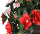 Artificial Red and Pink Azalea Display in a 10″ Round Willow Hanging Basket - Closer2Nature