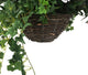 Artificial Red Azalea, White Pansy and Geranium Display in a 10″ Round Willow Hanging Basket - Closer2Nature