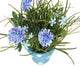 Artificial 27cm Blue Chrysanthemum Plant Display - Closer2Nature