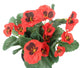 Artificial 30cm Red Pansy Plug Plant - Closer2Nature