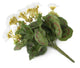Artificial 38cm White Zonal Geranium Plug Plant - Closer2Nature
