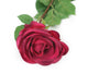 Artificial 72cm Single Stem Fully Open Magenta Rose - Closer2Nature