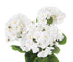 Artificial 1ft 2" White Zonal Geranium Plant - Closer2Nature