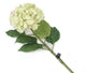 Artificial 87cm Single Stem Green and Pink Mophead Hydrangea - Closer2Nature
