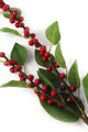 Artificial 80cm Single Stem Red Spicebush Berry Spray - Closer2Nature