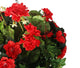 Artificial Red Azalea and Geranium Display in a 10″ Round Willow Hanging Basket - Closer2Nature