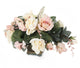 Artificial 30cm Cream and Pale Pink Rose Arrangement - Closer2Nature