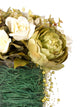 Artificial 65cm White Rose and Green Peony Arrangement - Closer2Nature