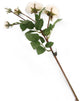 Artificial 87cm Single Stem Ivory and Pink Tipped Spray Rose - Closer2Nature