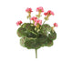 Artificial 38cm Pink Zonal Geranium Plug Plant - Closer2Nature