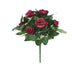 Artificial 26cm Mulberry Pink and White Rose Plug Plant Collection - Closer2Nature