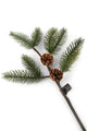 Artificial 50cm Single Stem Fraser Fir and Cone Spray - Closer2Nature