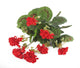 Artificial 38cm Red Zonal Geranium Plug Plant - Closer2Nature