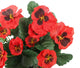 Artificial 30cm Red Pansy Plug Plant - Closer2Nature