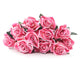 Floral Elegance Artificial 48cm Single Stem Gift Wrapped Pink Rose - Closer2Nature