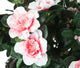 Artificial Red and Pink Azalea Display in a 10″ Round Willow Hanging Basket - Closer2Nature