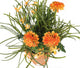 Artificial 27cm Deep Orange Chrysanthemum Plant Display - Closer2Nature