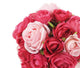 Artificial 12cm Pink Rose Pomander Kissing Ball Display - Closer2Nature