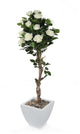 Artificial 4ft Ivory Rose Tree - Closer2Nature