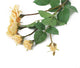 Artificial 87cm Single Stem Golden Yellow and Pink Tipped Spray Rose - Closer2Nature