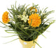 Artificial 27cm Golden Yellow Chrysanthemum Plant Display - Closer2Nature