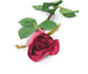 Artificial 52cm Single Stem Closed Bud Magenta Rose - Closer2Nature