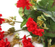 Artificial 38cm Red Zonal Geranium Plug Plant - Closer2Nature