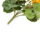Artificial 24cm Yellow Zonal Geranium Plug Plant - Closer2Nature