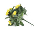 Artificial 26cm Yellow Rose Plug Plant - Closer2Nature
