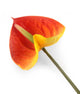 Artificial 64cm Single Stem Orange and Yellow Anthurium - Closer2Nature