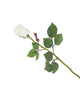 Artificial 60cm Single Stem Closed Bud Ivory Rose - Closer2Nature