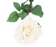 Artificial 92cm Single Stem Fully Open Ivory Rose - Closer2Nature
