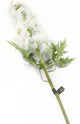 Artificial 105cm Single Stem White Candle Larkspur - Closer2Nature