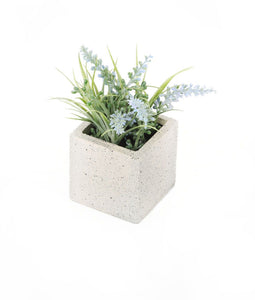 Artificial 11cm Miniature Blue Lavender Plant - Closer2Nature