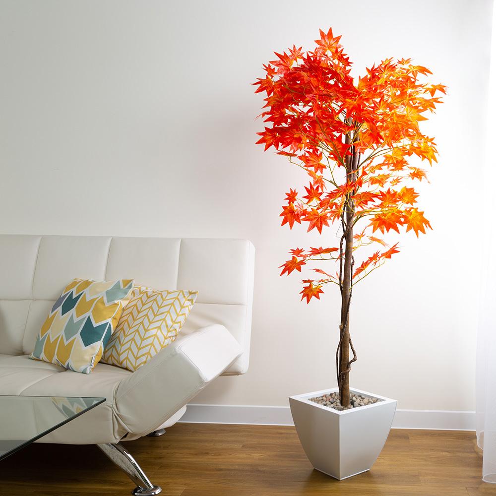 maple indoor plant Artificial 5ft Red Japanese Maple Tree