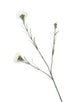 Artificial 70cm Single Stem White Carnation