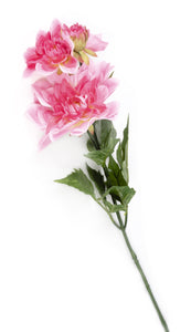 Artificial 70cm Single Stem Pink Dahlia - Closer2Nature