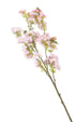 Artificial 129cm Single Stem White and Pink Tipped Japanese Cherry Blossom