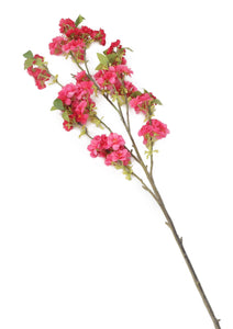 Artificial 129cm Single Stem Cerise Japanese Cherry Blossom - Closer2Nature