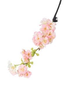 Artificial 68cm Single Stem Pink and White Japanese Cherry Blossom - Closer2Nature