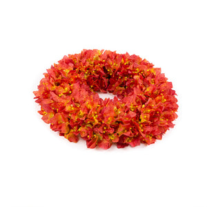 Artificial 44cm Orange Bougainvillea Wreath Display - Closer2Nature