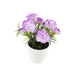 Artificial 15cm Purple Carnation Plant with Gift Box - Closer2Nature